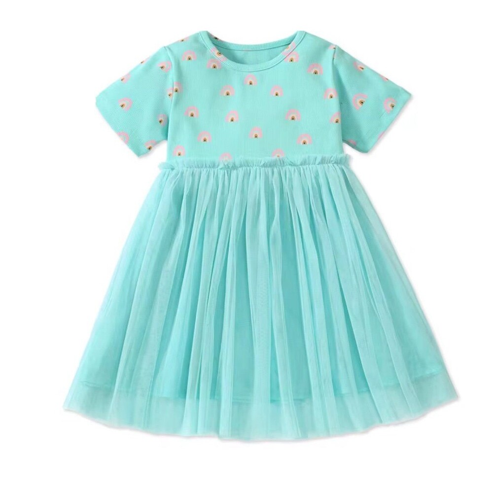 Girls rainbow dress